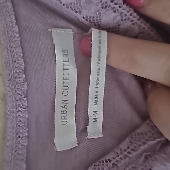 Urban outfitters light purple lavender surplice lined thin dress - Picture 3 of 5